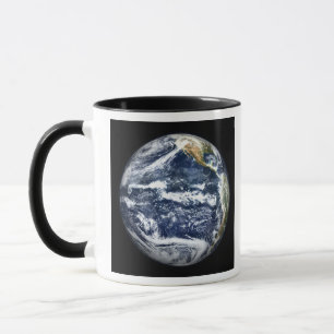 Mug Vue de la Terre entière centrée sur l'océan Pacifi