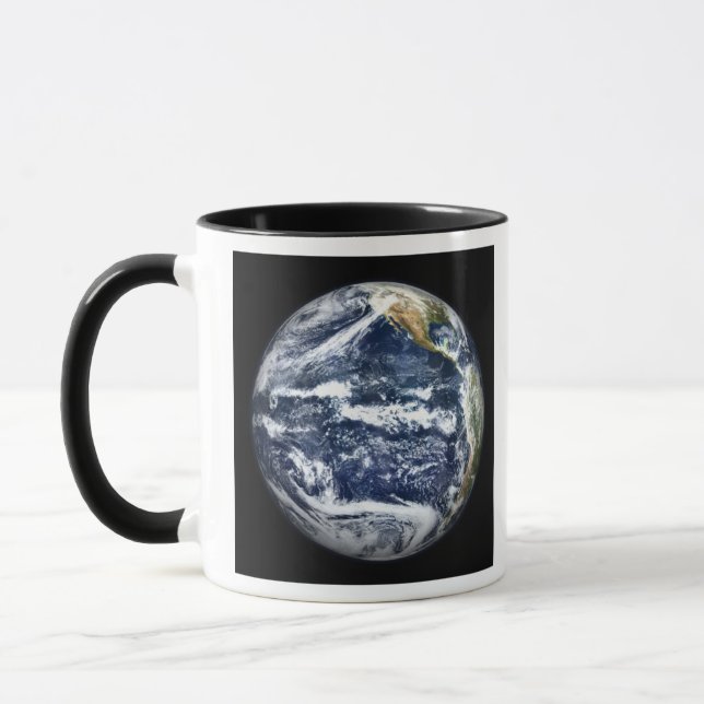 Mug Vue de la Terre entière centrée sur l'océan Pacifi (Gauche)