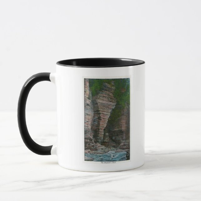 Mug Vue de la tête de l'éléphant (Gauche)