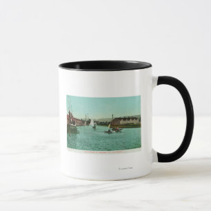 Mug Vue de la ville de FrontRedwood de l'eau, CA