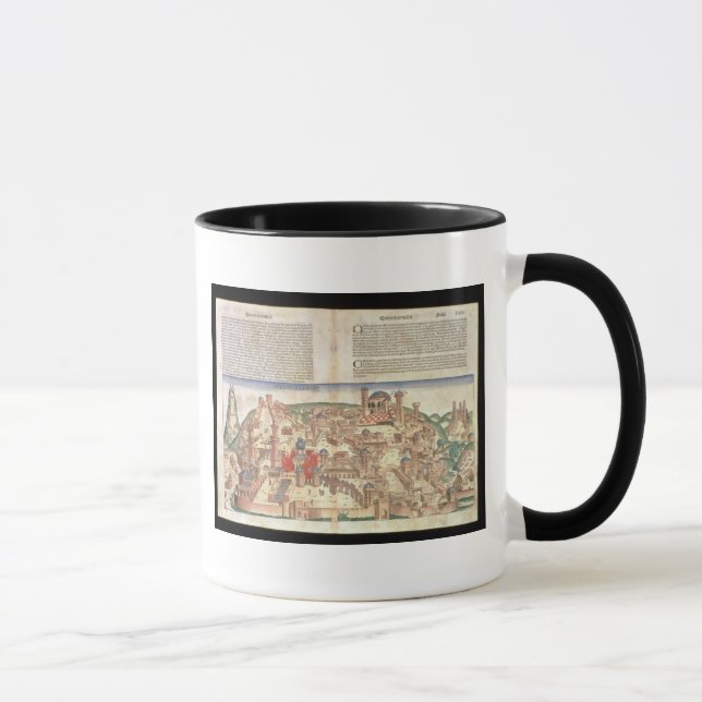 Mug Vue de la ville de Jérusalem, de Nuremberg (Droite)