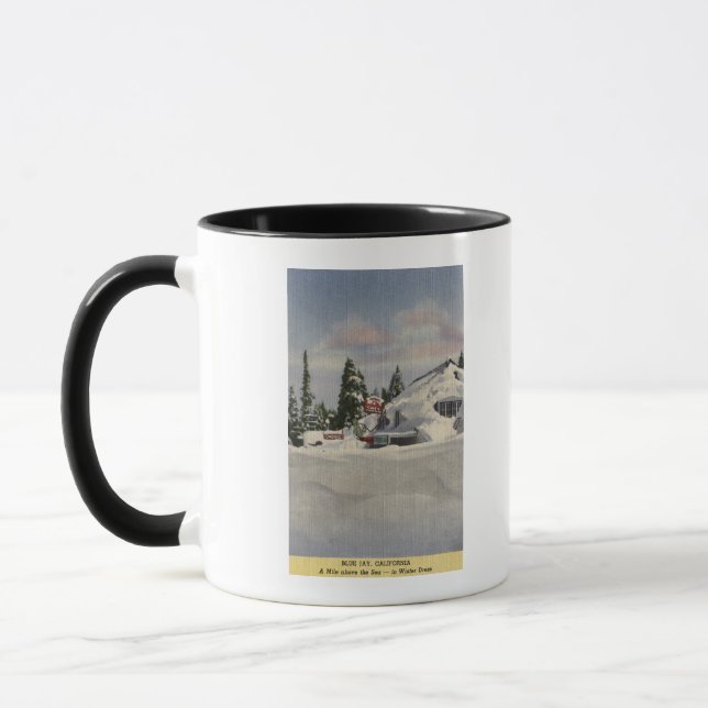 Mug Vue de la ville en hiver (Gauche)
