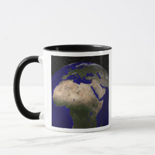 Mug Vue de l'Afrique, de l'Europe, du Moyen-Orient et