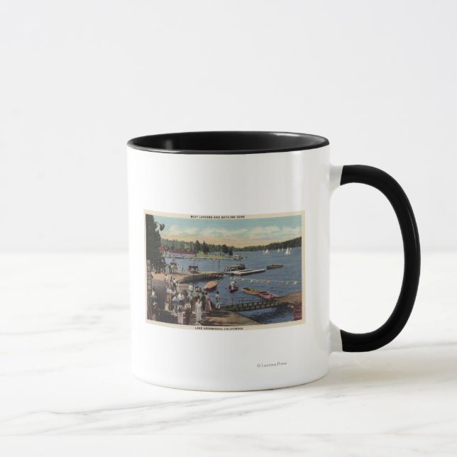 Mug Vue de l'atterrissage en bateau, de la crique de b (Droite)