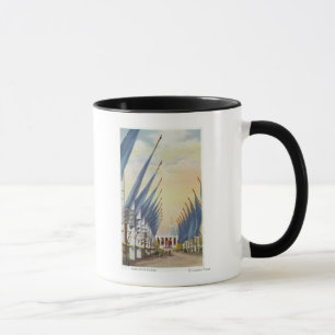Mug Vue de l'Avenue des drapeaux, Salon mondial de 193