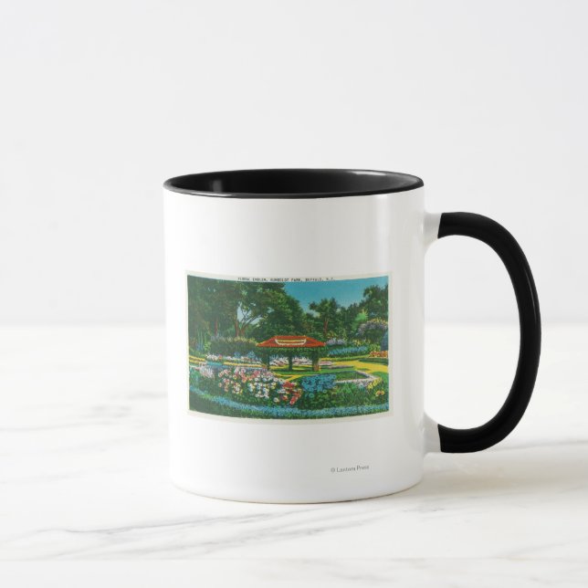 Mug Vue de l'emblème floral du parc Humboldt (Droite)