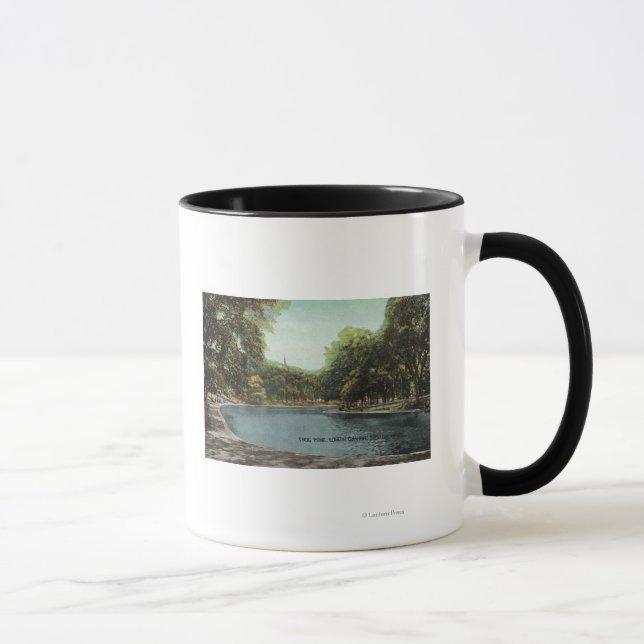 Mug Vue de l'étang de grenouille commune de Boston # 2 (Droite)