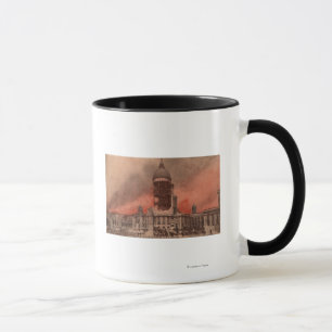 Mug Vue de l'hôtel de ville après le tremblement de te