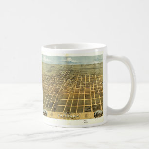 Mug Vue de l'oeil d'oiseaux de Champaign Illinois (186