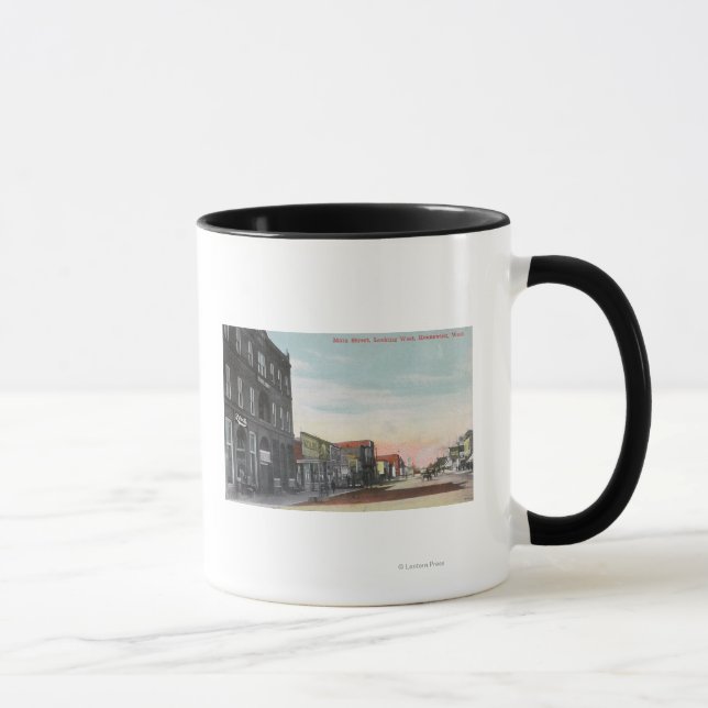 Mug Vue de l'Ouest de Main StreetKennewick, WA (Droite)