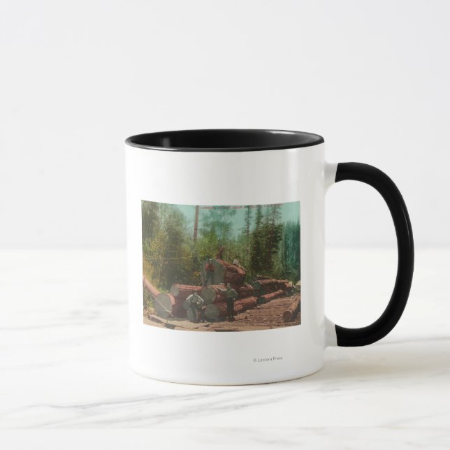 Mug Vue de Lumberjacks, Scène de journalisationSterlin (Droite)