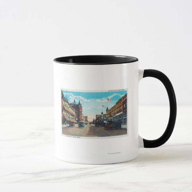 Mug Vue de Main Street avec Ford Model-T (Droite)