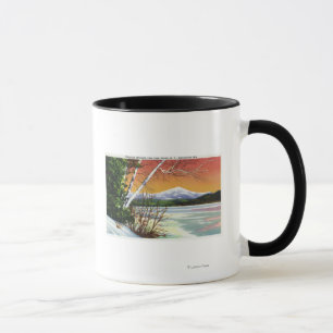 Mug Vue de montagne de Whiteface du lac dedans