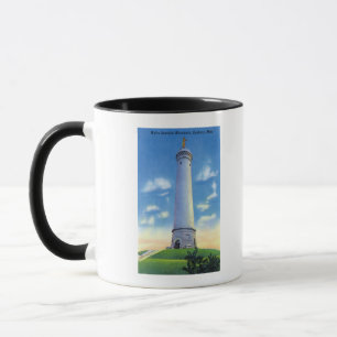 Mug Vue de monument de Myles Standish