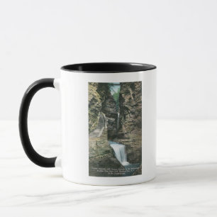 Mug Vue de parc d'état des cascades de rideau et de