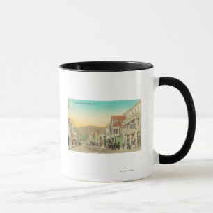 Mug Vue de rue principale, chariot de cheval