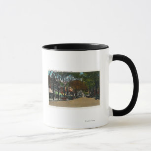 Mug Vue de rue principale de section d'affaires