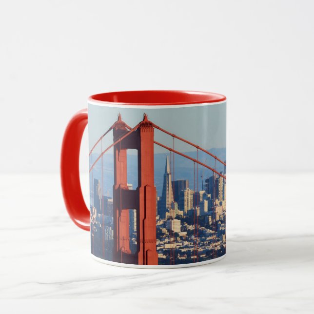Mug Vue de San Francisco par Golden Gate Bridge (Devant gauche)