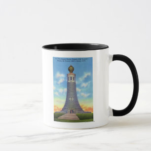 Mug Vue de sommet de mémorial de guerre d'état
