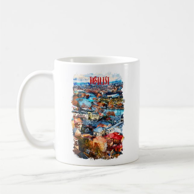 Mug Vue de Tbilisi Georgia (Gauche)