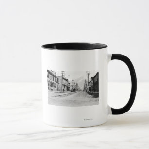 Mug Vue de ville de Skagway, photographie de l'Alaska