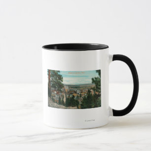 Mug Vue de ville par les arbres