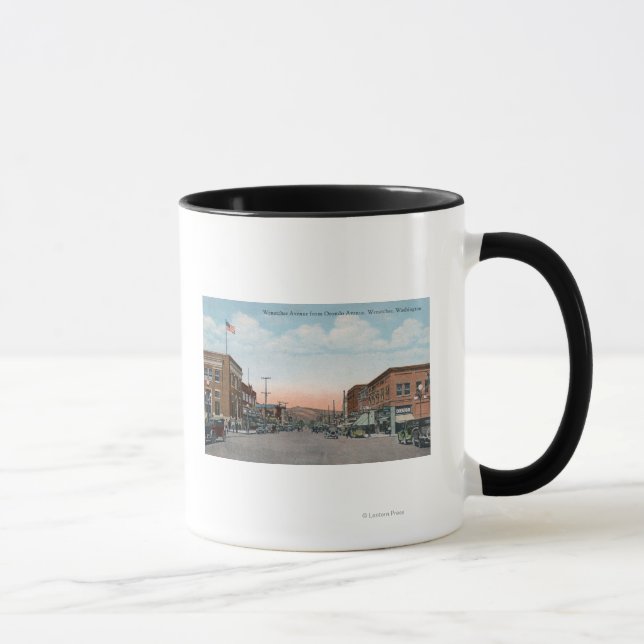 Mug Vue de Wenatchee Ave depuis Orondo Ave (Droite)