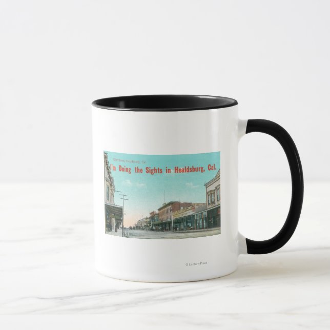 Mug Vue de West StreetHealdsburg, CA (Droite)