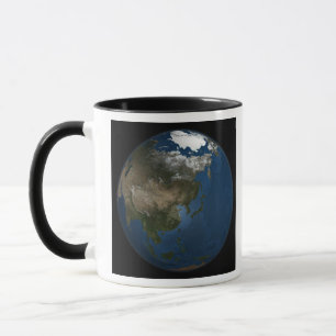 Mug Vue d'ensemble sur l'Asie avec la glace de mer arc