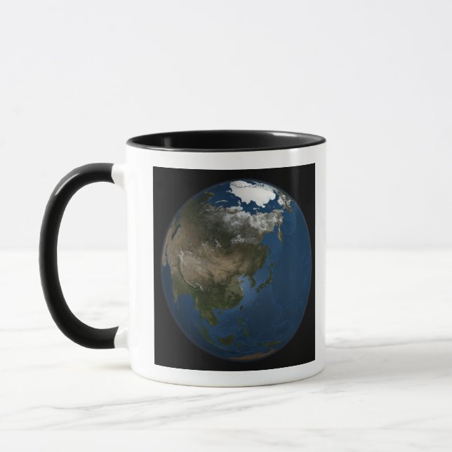 Mug Vue d'ensemble sur l'Asie avec la glace de mer arc (Gauche)