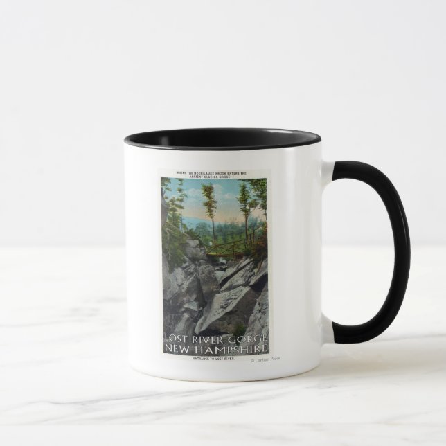 Mug Vue d'entrée d'une gorge glaciaire antique (Droite)