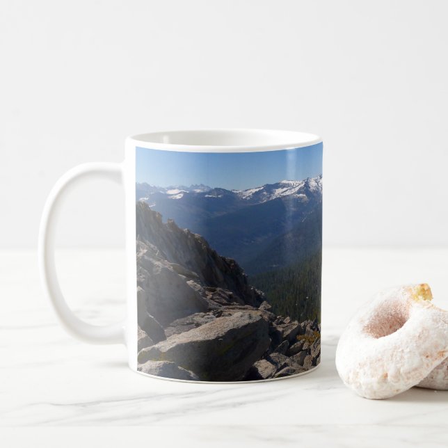 Mug Vue depuis Mitchell Peak à Sequoia National Park (Avec donut)