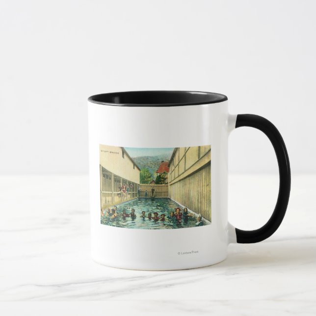 Mug Vue des baigneurs dans les bains (Droite)