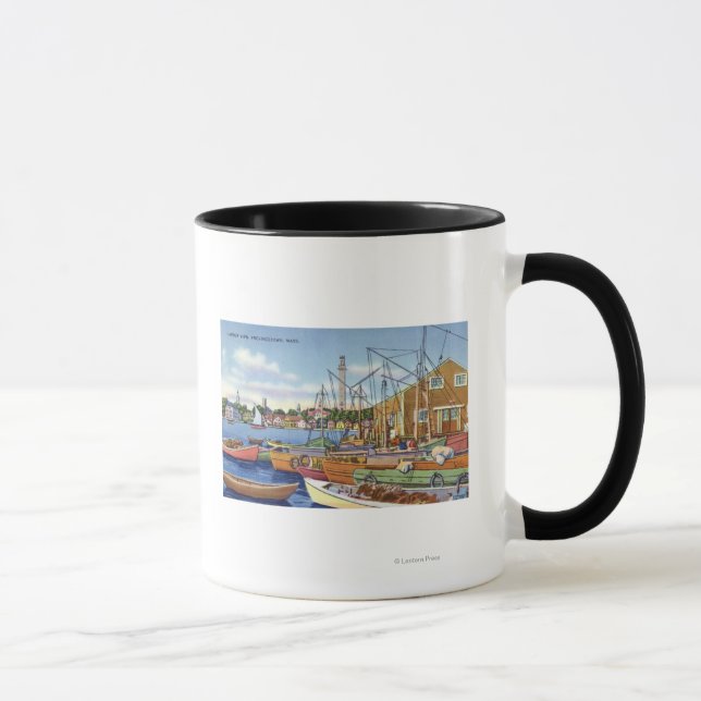 Mug Vue des bateaux dans le port (Droite)