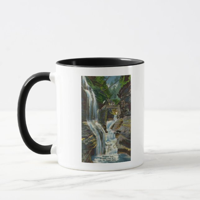 Mug Vue des chutes Rainbow et du pont (Gauche)
