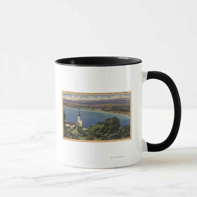 Mug Vue des plages de Redondo & Hermosa, Californie (Droite)