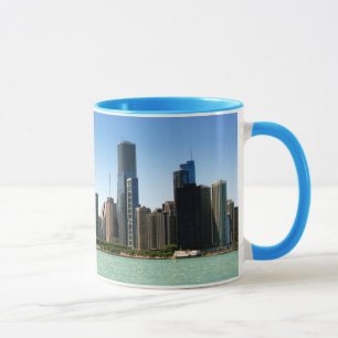 Mug Vue d'horizon de Chicago par le lac Michigan