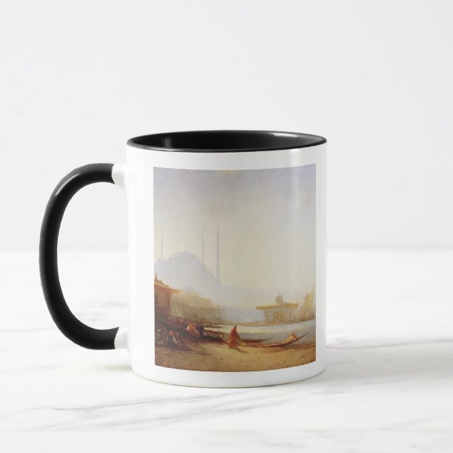Mug Vue d'Istanbul, 1864 (huile sur la toile) (Gauche)