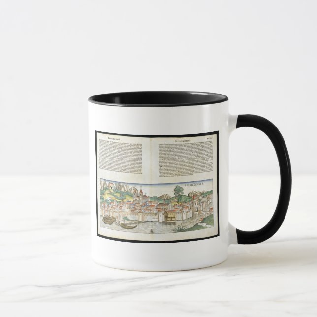 Mug Vue d'oeil d'oiseau de Constance de Nuremberg ch (Droite)
