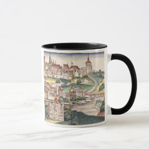 Mug Vue d'oeil d'oiseau de Prague de Nuremberg Chron