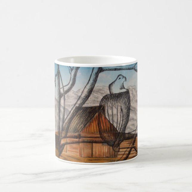 Mug Vue d'oeil d'oiseaux (Centre)