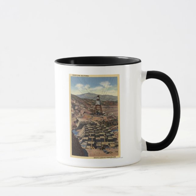 Mug Vue du barrage Shasta (Droite)