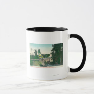Mug Vue du chevalet sur le chemin de fer interurbain
