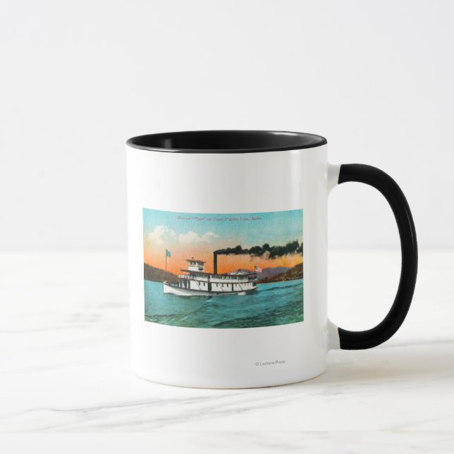Mug Vue du dépliant à vapeur sur le lac (Droite)