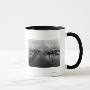 Mug Vue du front de mer à Valdez, Alaska Photographie