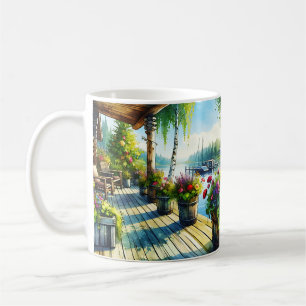 Mug Vue du lac House   Terrasse surplombant la baie