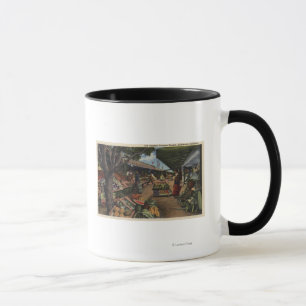 Mug Vue du marché de l'agriculteur original