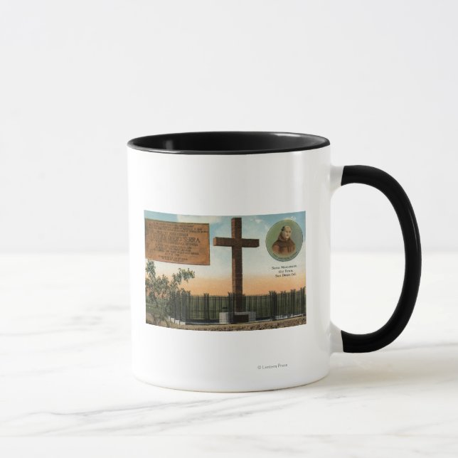Mug Vue du monument de Serra, Vieux San Diego (Droite)