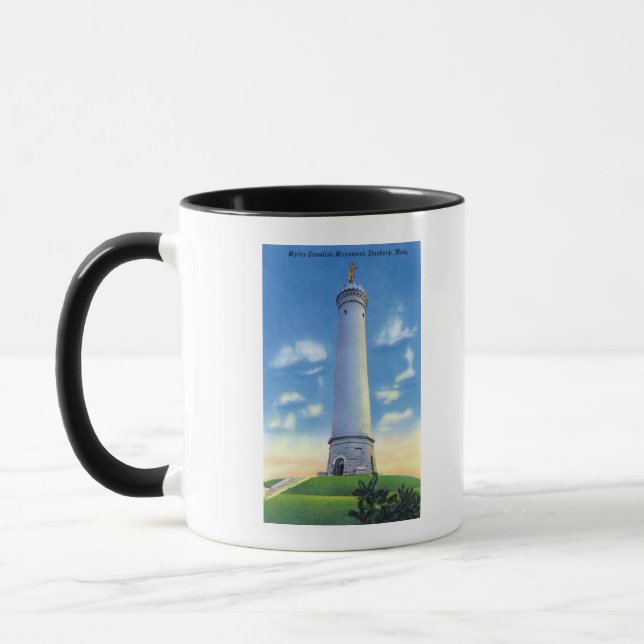 Mug Vue du monument Myles Standish (Gauche)