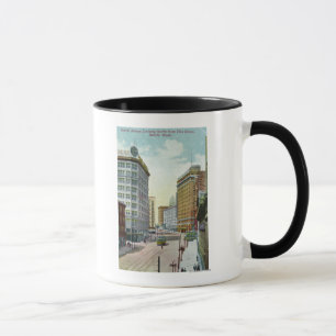 Mug Vue du nord de deuxième avenue de rue de Pike